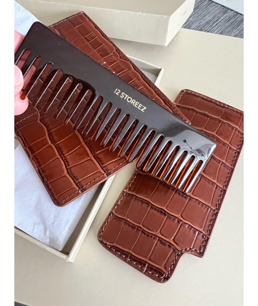 12 STOREEZ Коричневый кожаный кардхолдер, фото 3