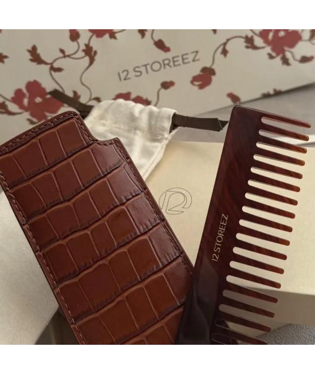 12 STOREEZ Коричневый кожаный кардхолдер, фото 8