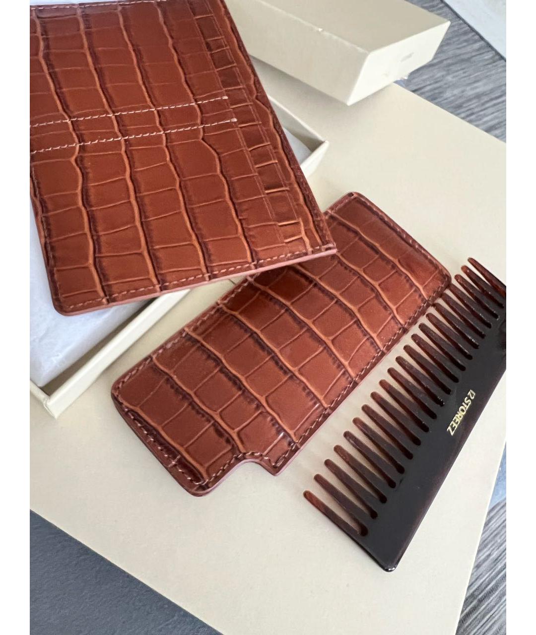 12 STOREEZ Коричневый кожаный кардхолдер, фото 2