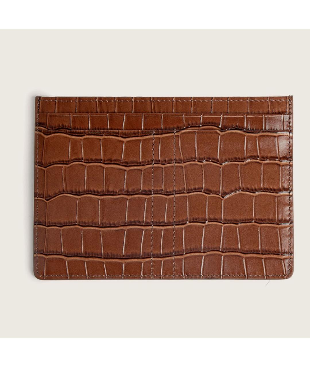 12 STOREEZ Коричневый кожаный кардхолдер, фото 7