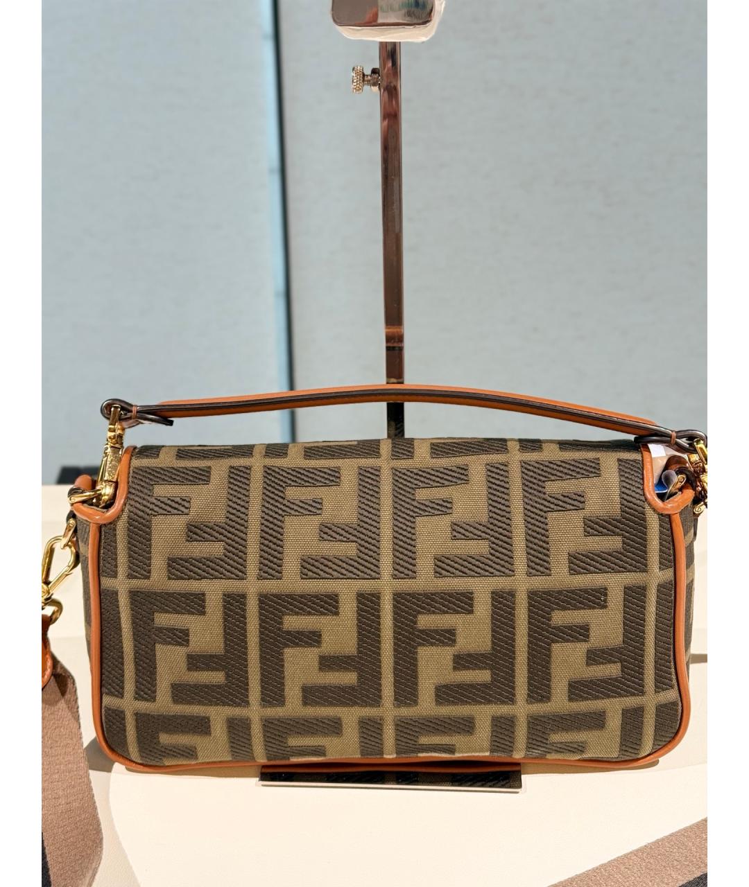 FENDI Коричневая сумка через плечо, фото 5
