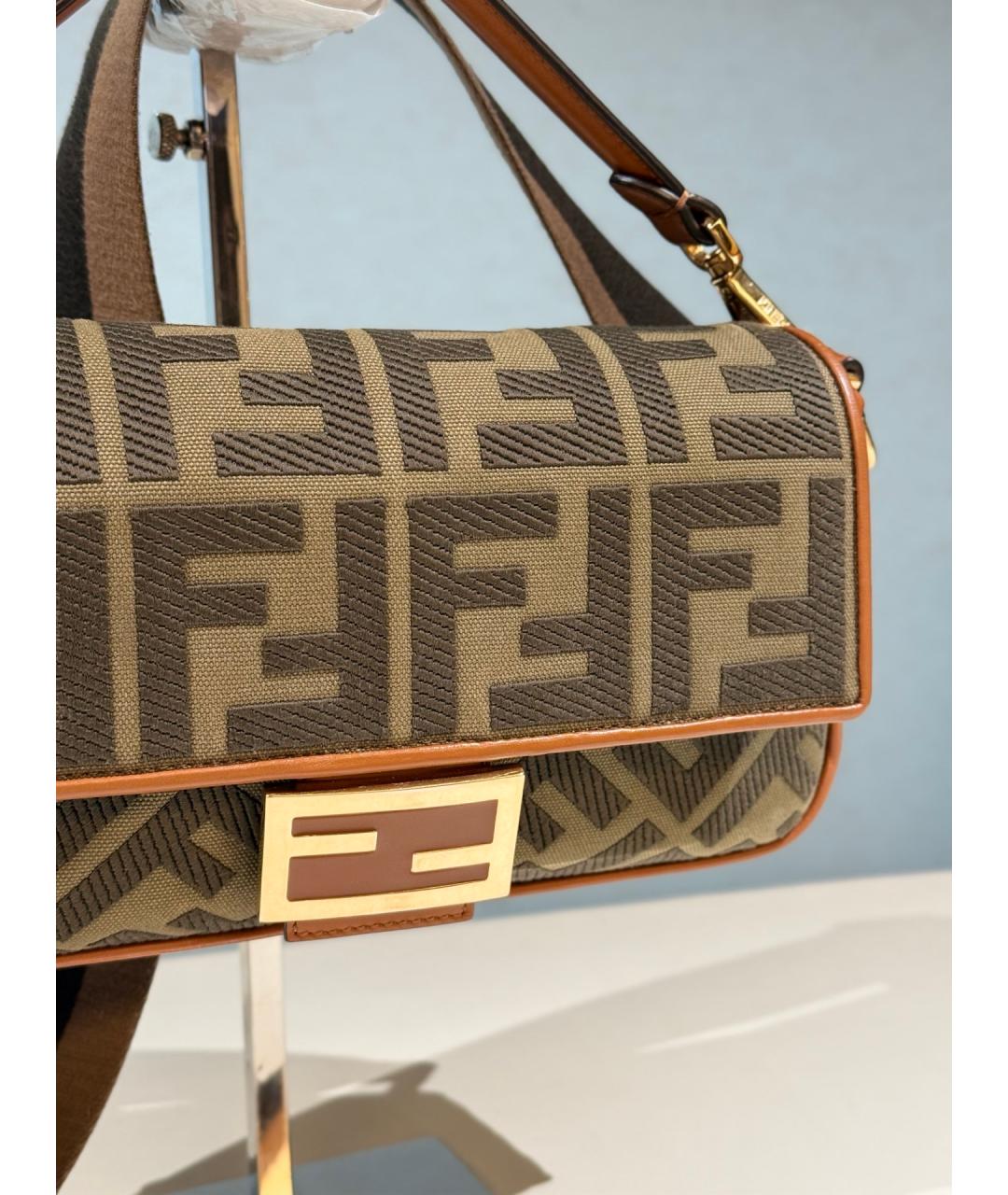 FENDI Коричневая сумка через плечо, фото 4