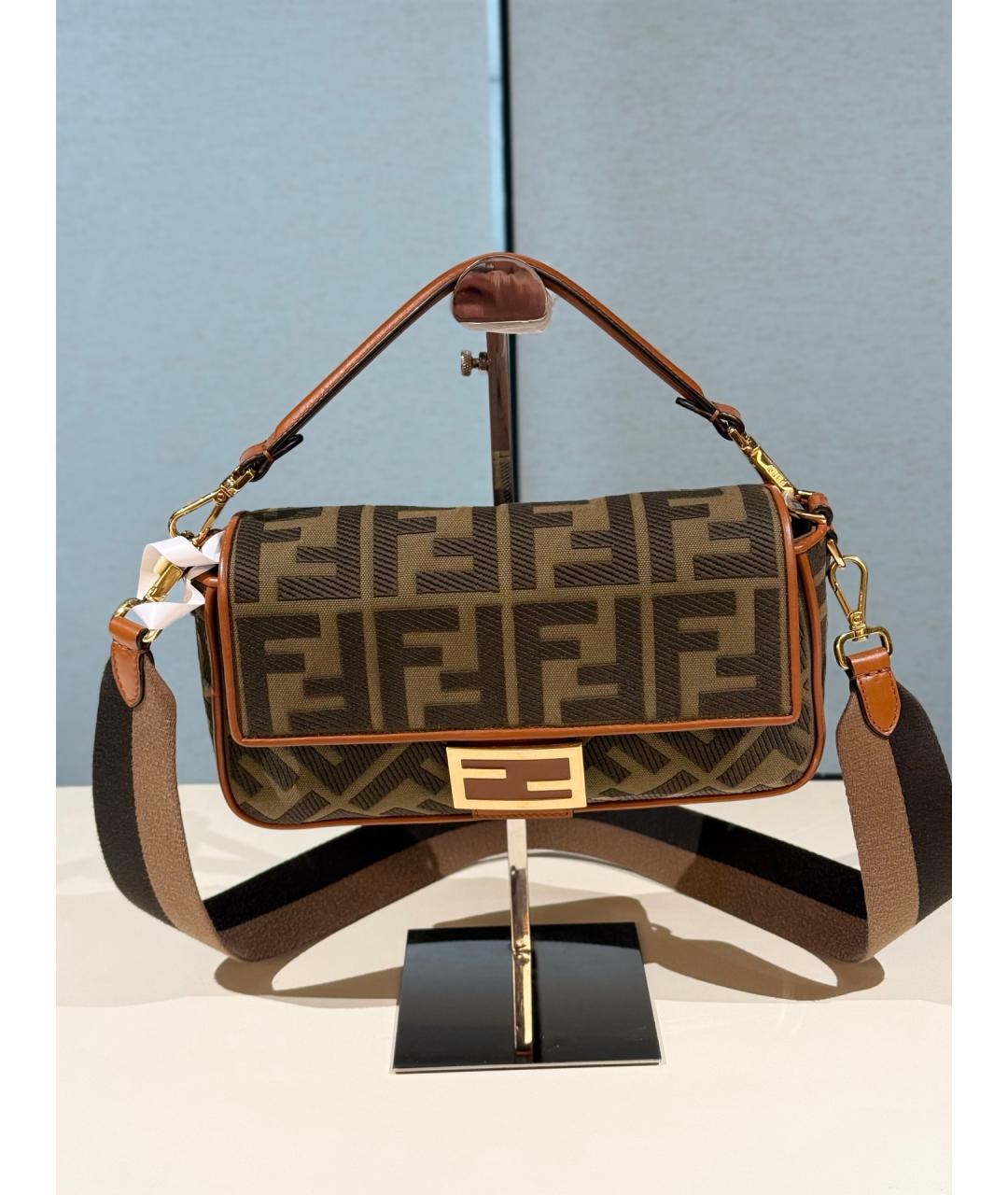 FENDI Коричневая сумка через плечо, фото 9