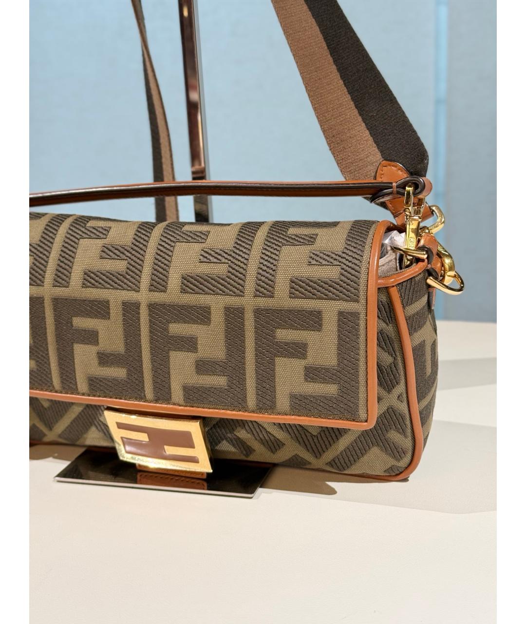 FENDI Коричневая сумка через плечо, фото 2