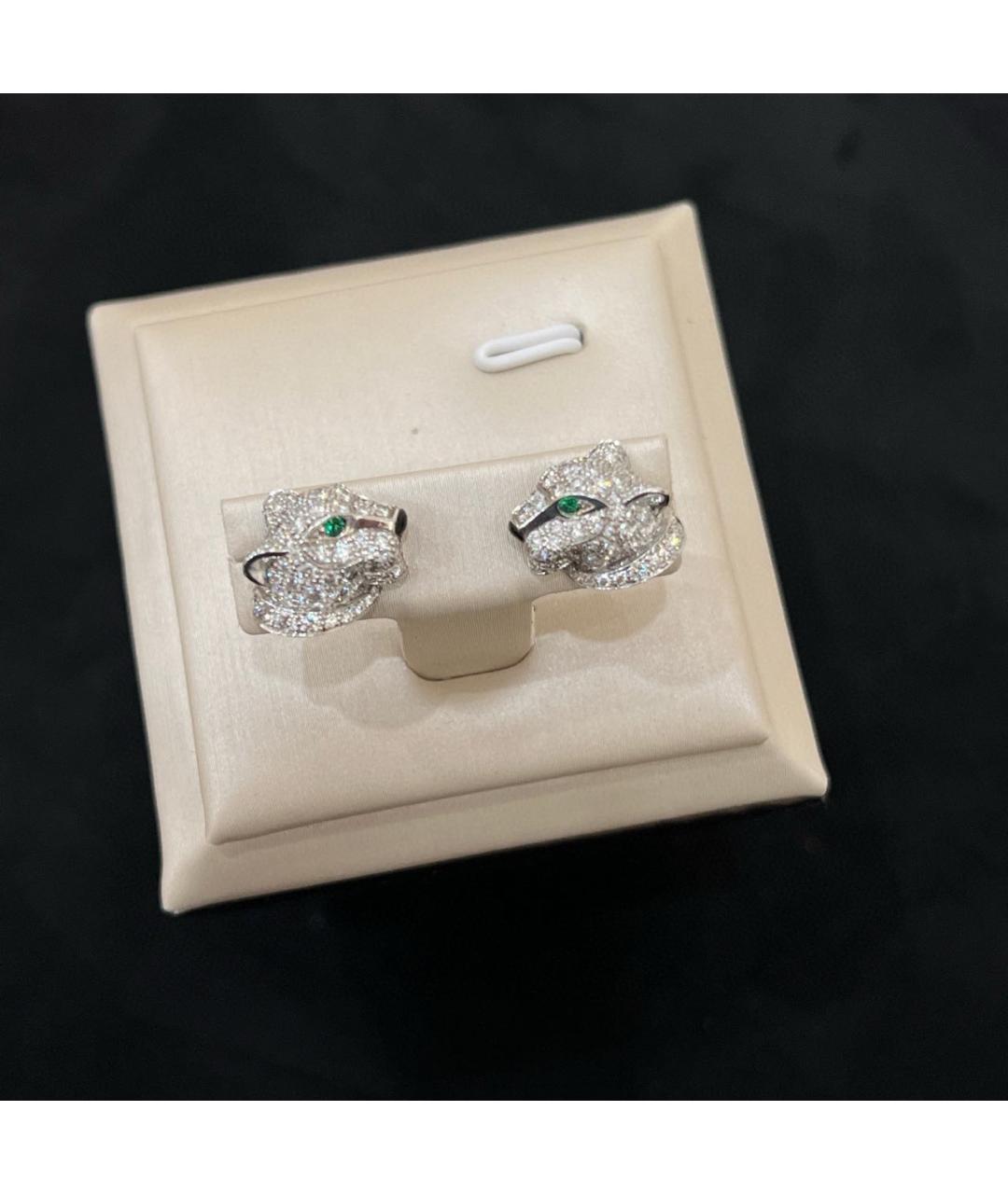 CARTIER Серебряные серьги из белого золота, фото 7