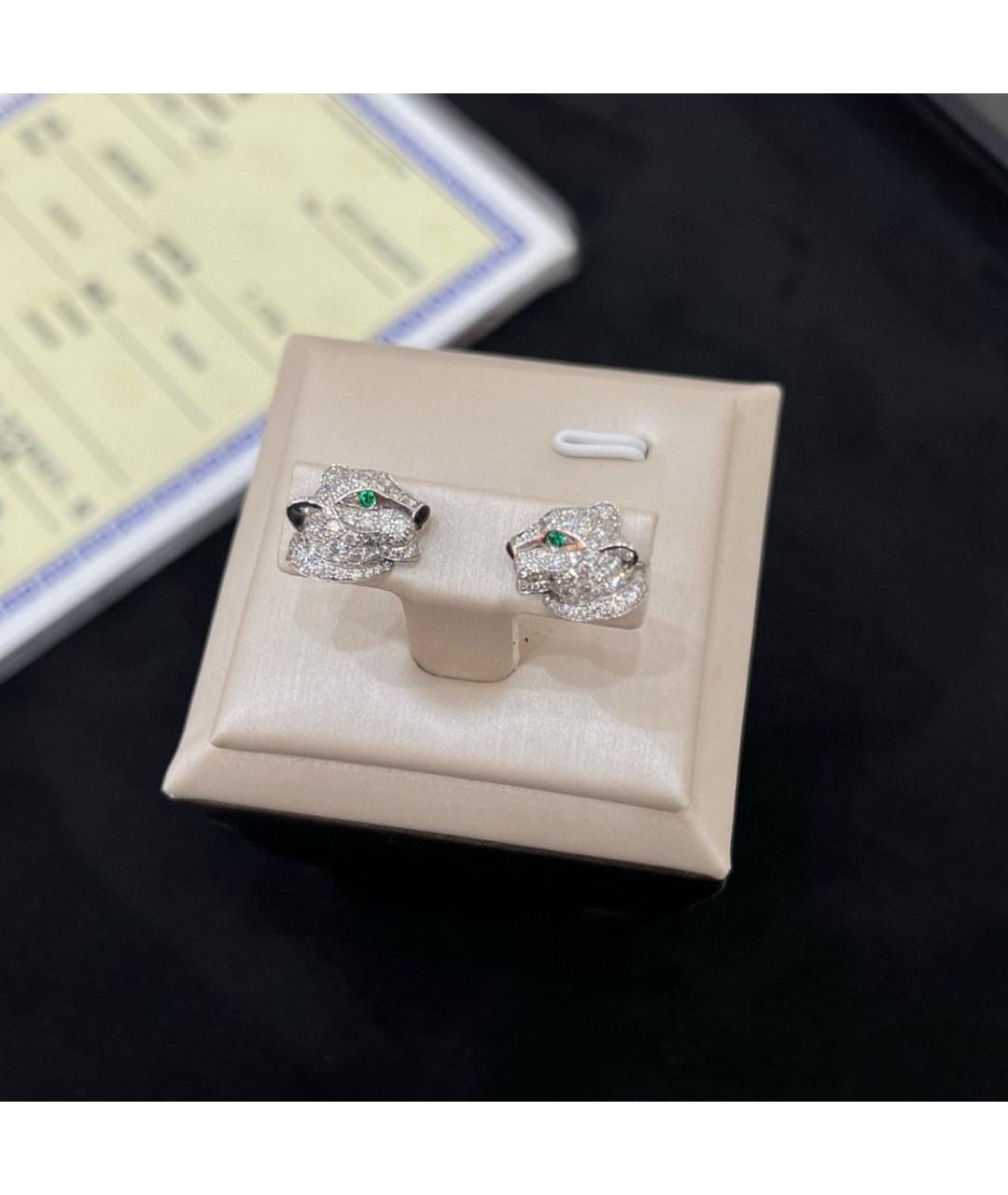 CARTIER Серебряные серьги из белого золота, фото 5