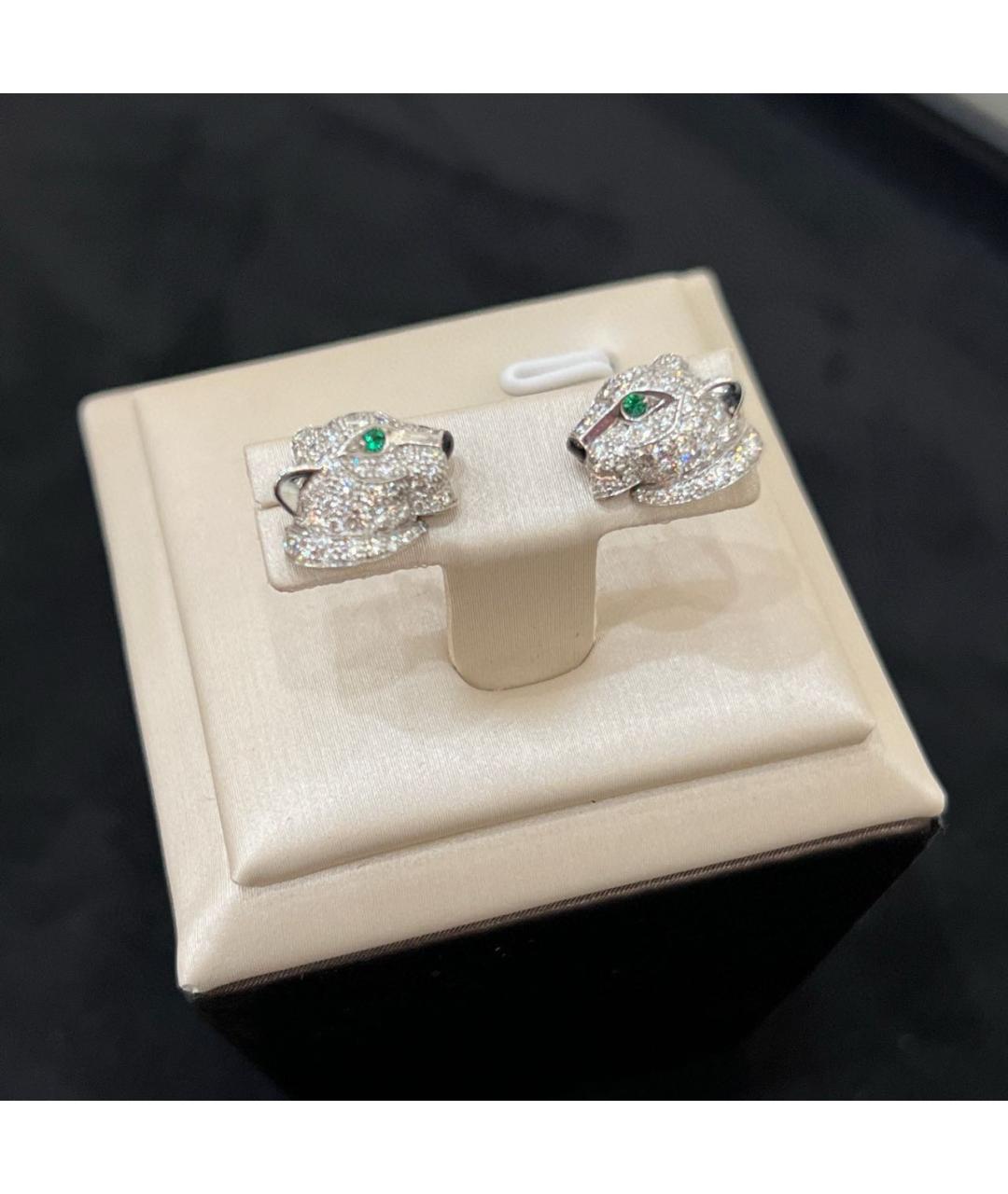 CARTIER Серебряные серьги из белого золота, фото 2