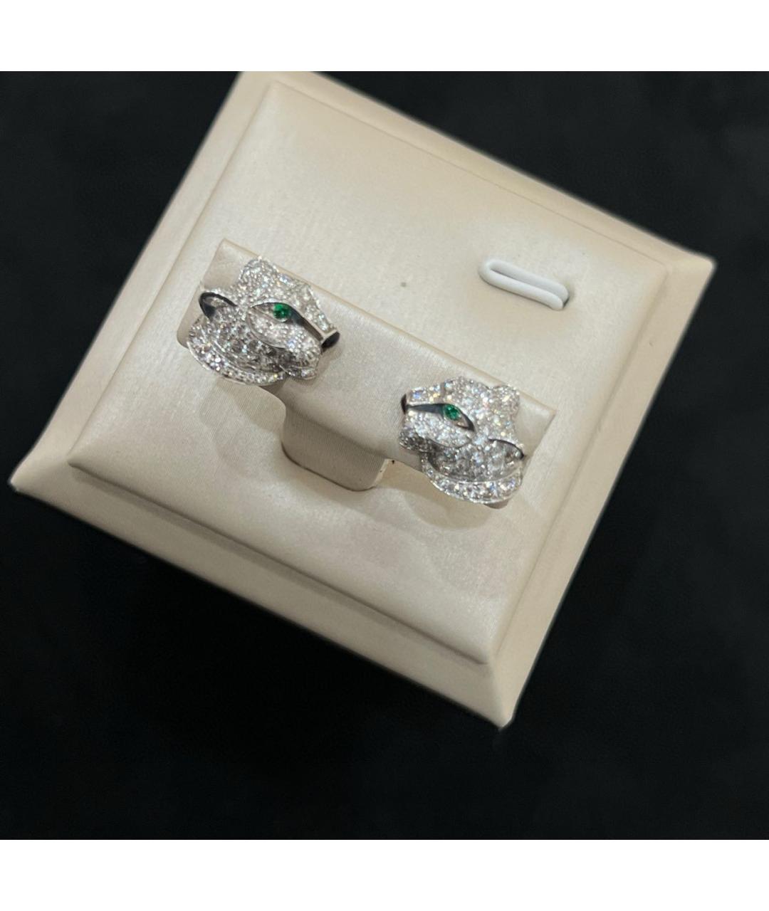 CARTIER Серебряные серьги из белого золота, фото 4