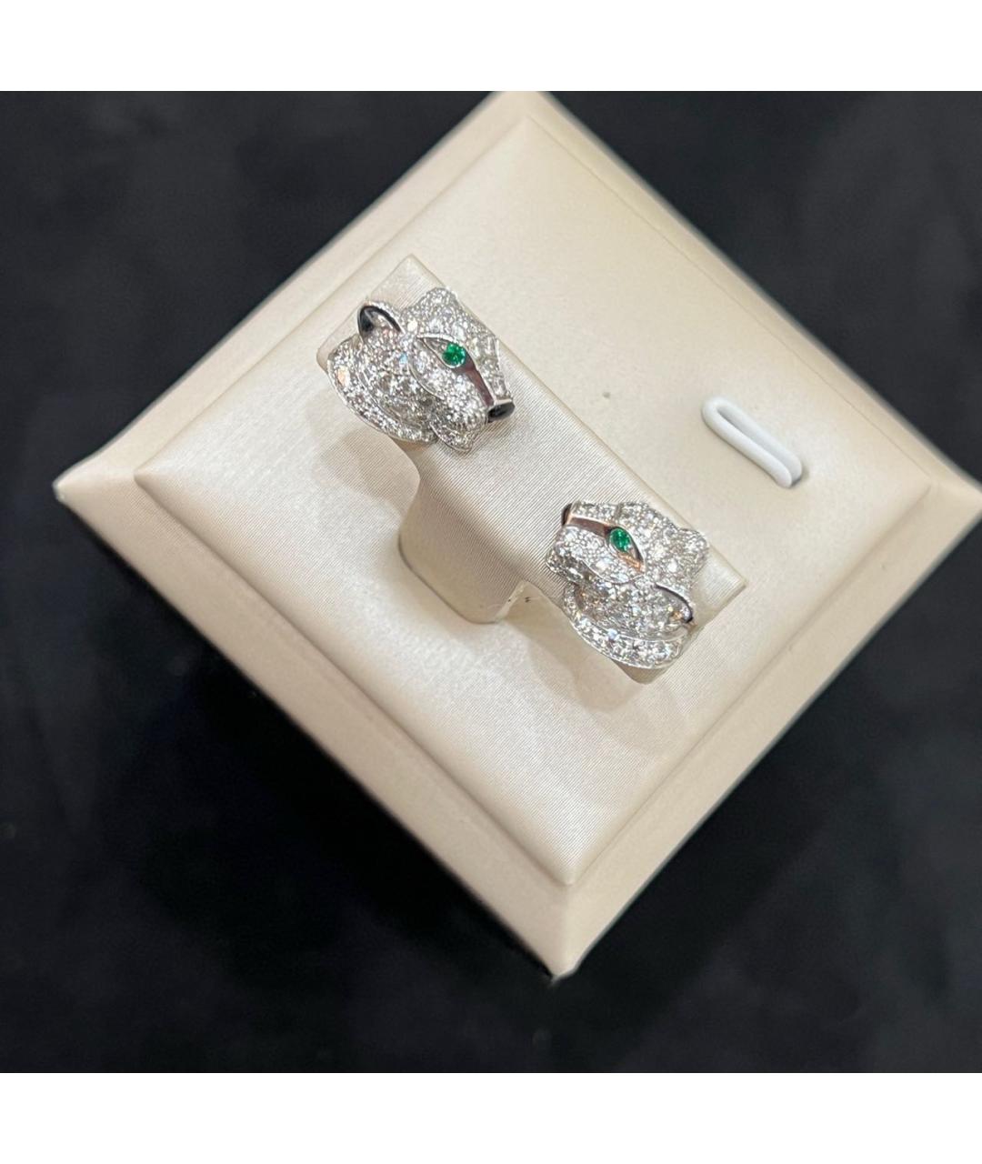 CARTIER Серебряные серьги из белого золота, фото 3