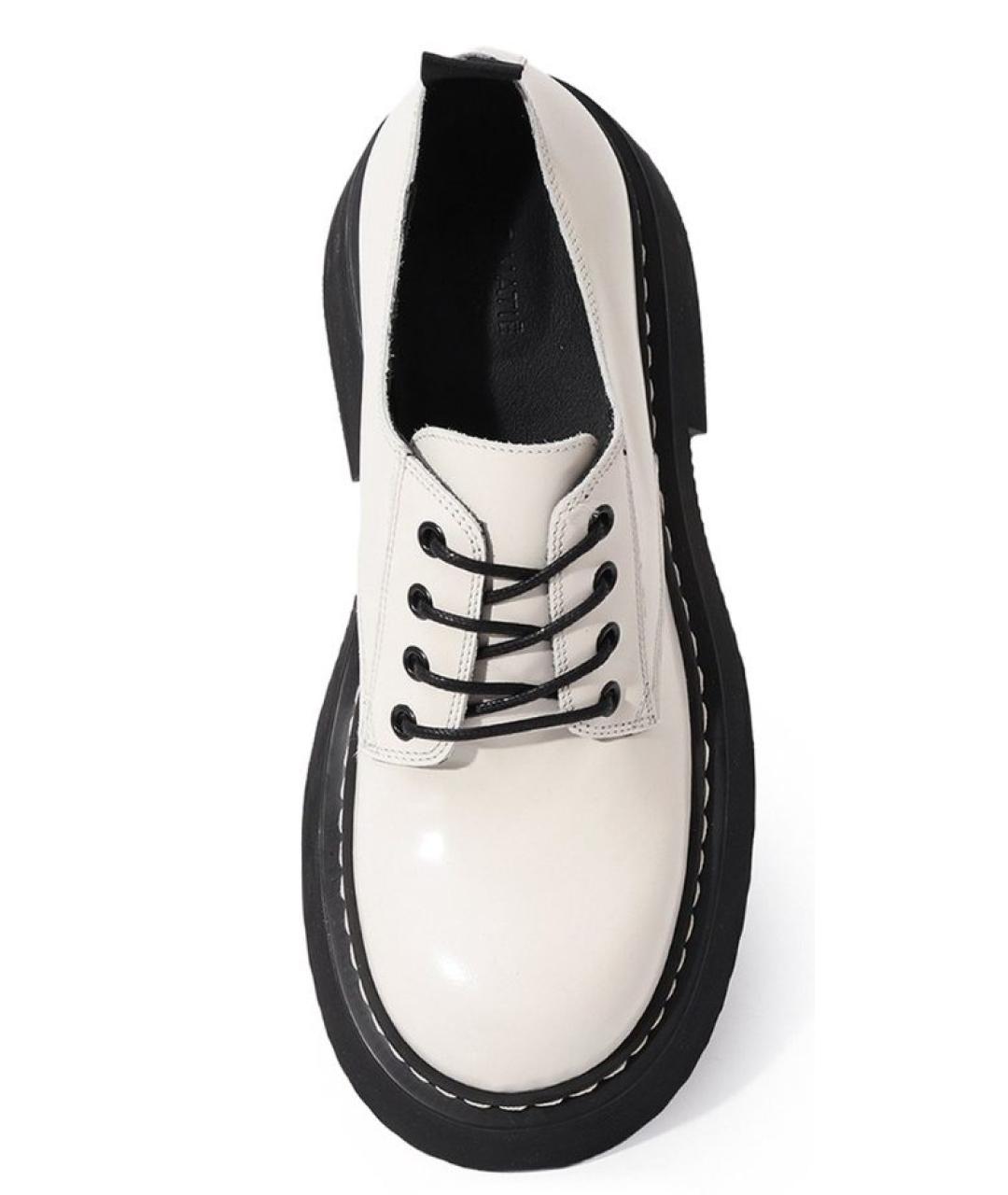 VIC MATIE Белые кожаные ботинки, фото 3