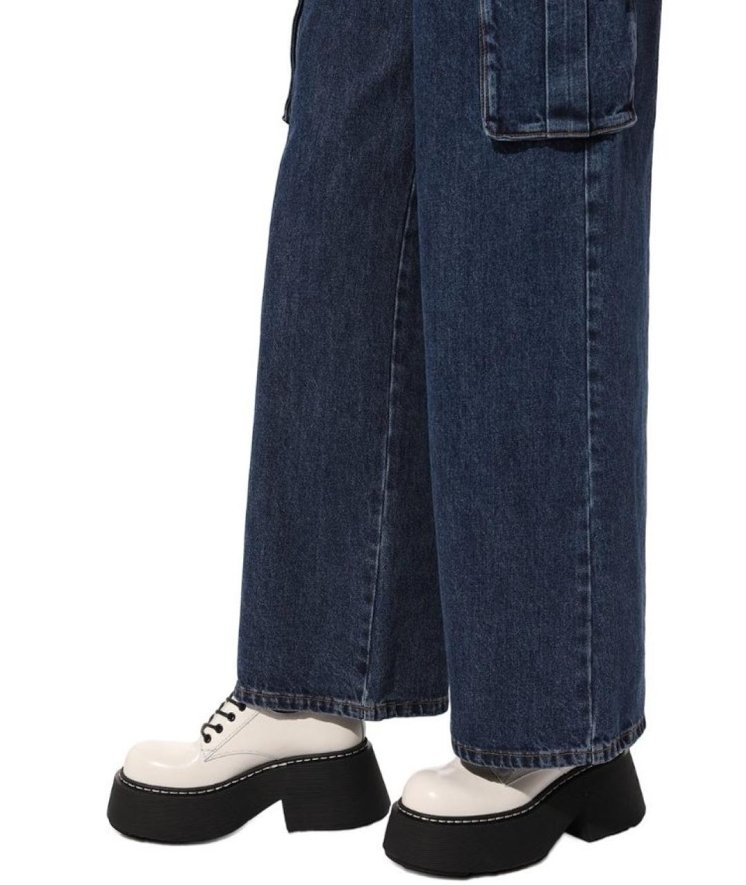 VIC MATIE Белые кожаные ботинки, фото 5