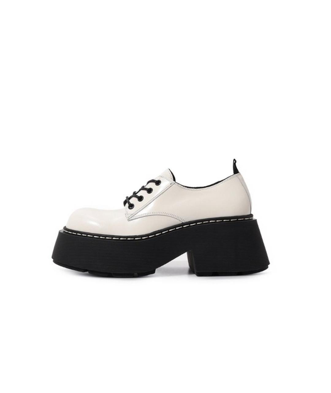 VIC MATIE Белые кожаные ботинки, фото 10