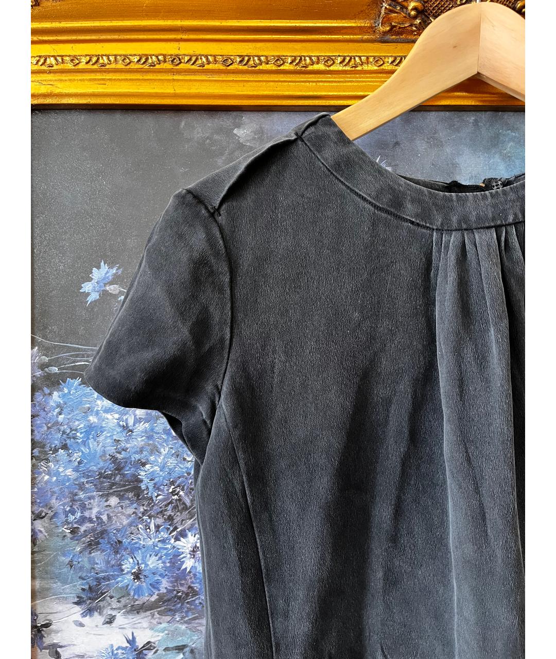 JOSEPH Зеленые шелковое повседневное платье, фото 3