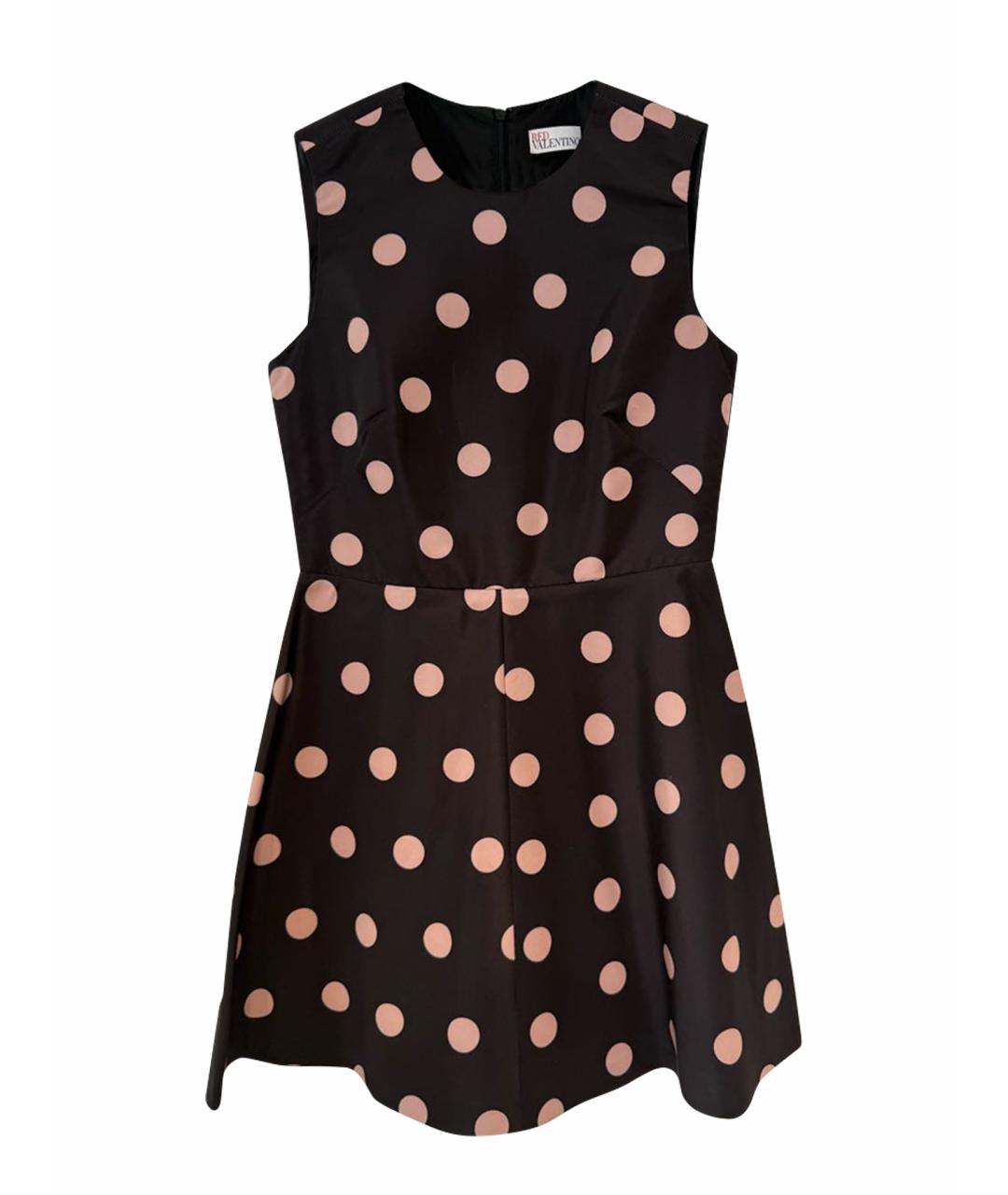 RED VALENTINO Черное полиэстеровое коктейльное платье, фото 1