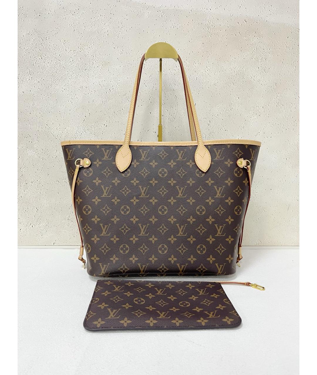 LOUIS VUITTON Коричневая сумка тоут, фото 7