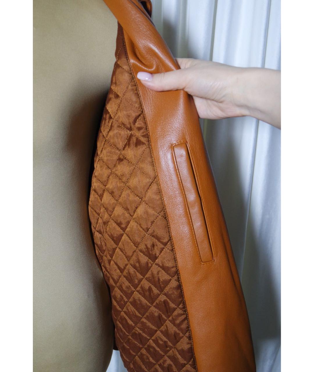 ACNE STUDIOS Коричневая кожаная куртка, фото 8