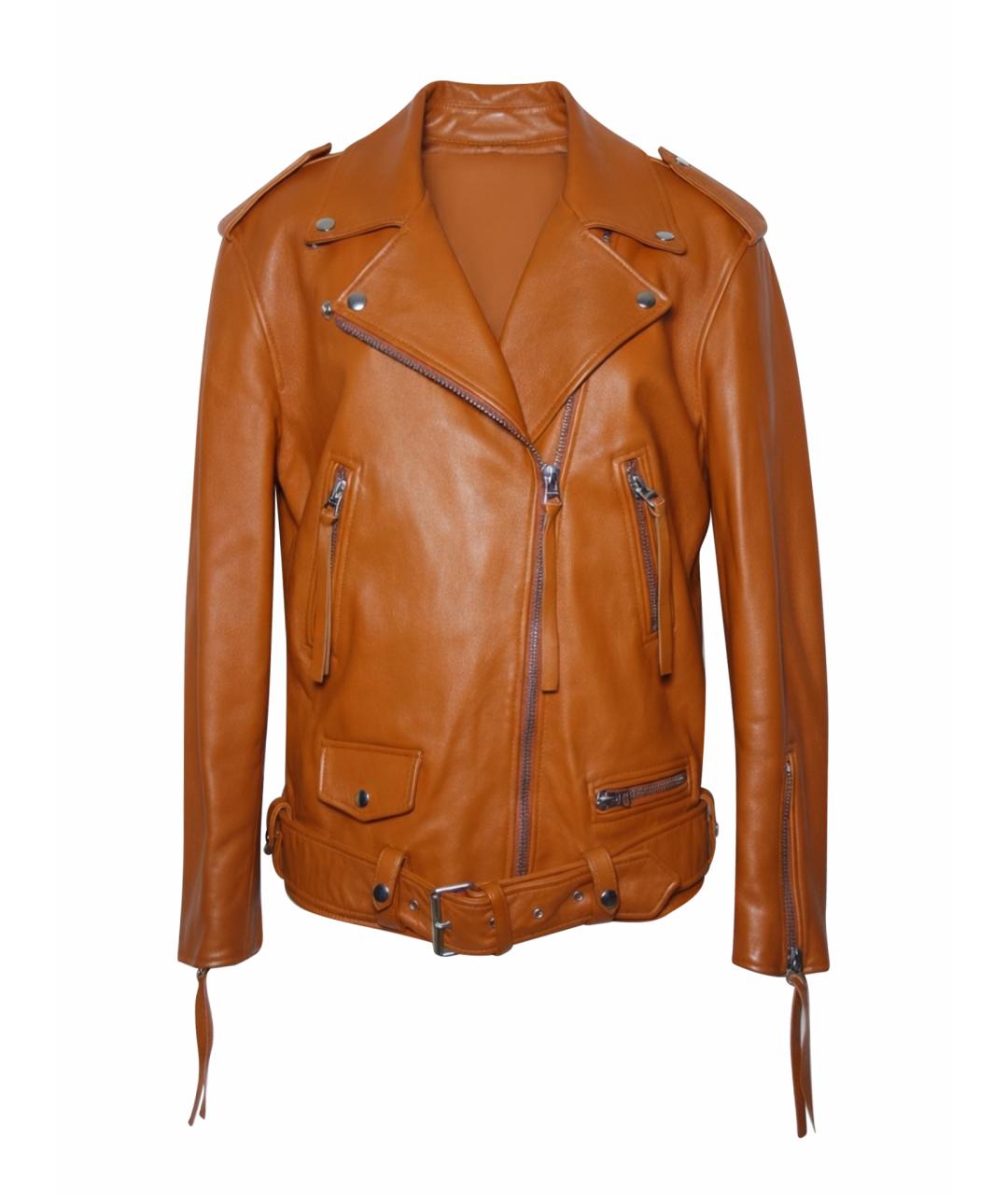 ACNE STUDIOS Коричневая кожаная куртка, фото 1