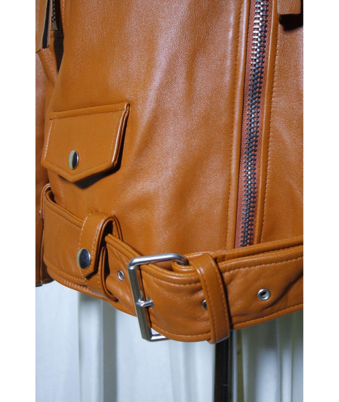 ACNE STUDIOS Коричневая кожаная куртка, фото 5