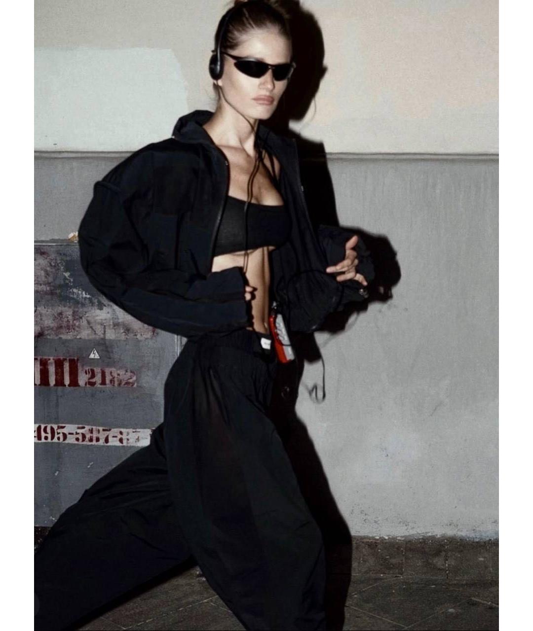 PERVERT Черные брюки широкие, фото 4