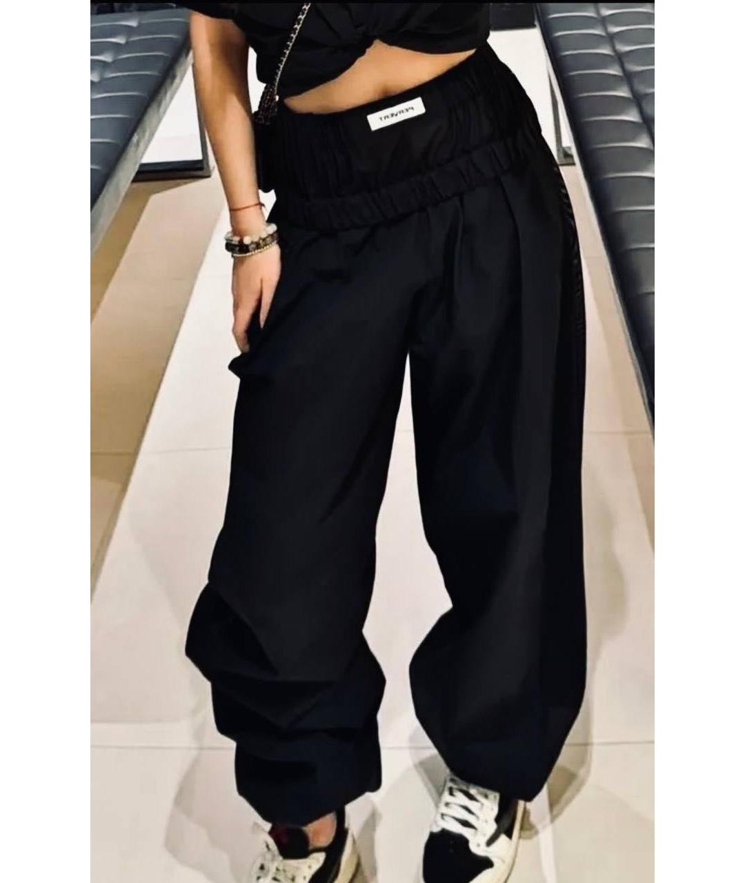 PERVERT Черные брюки широкие, фото 5