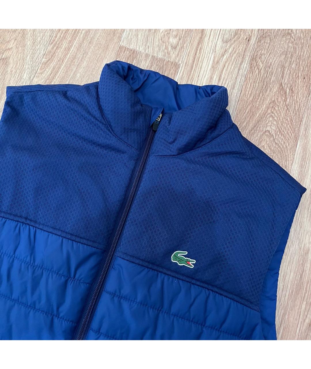 LACOSTE Синий полиэстеровый жилет, фото 2