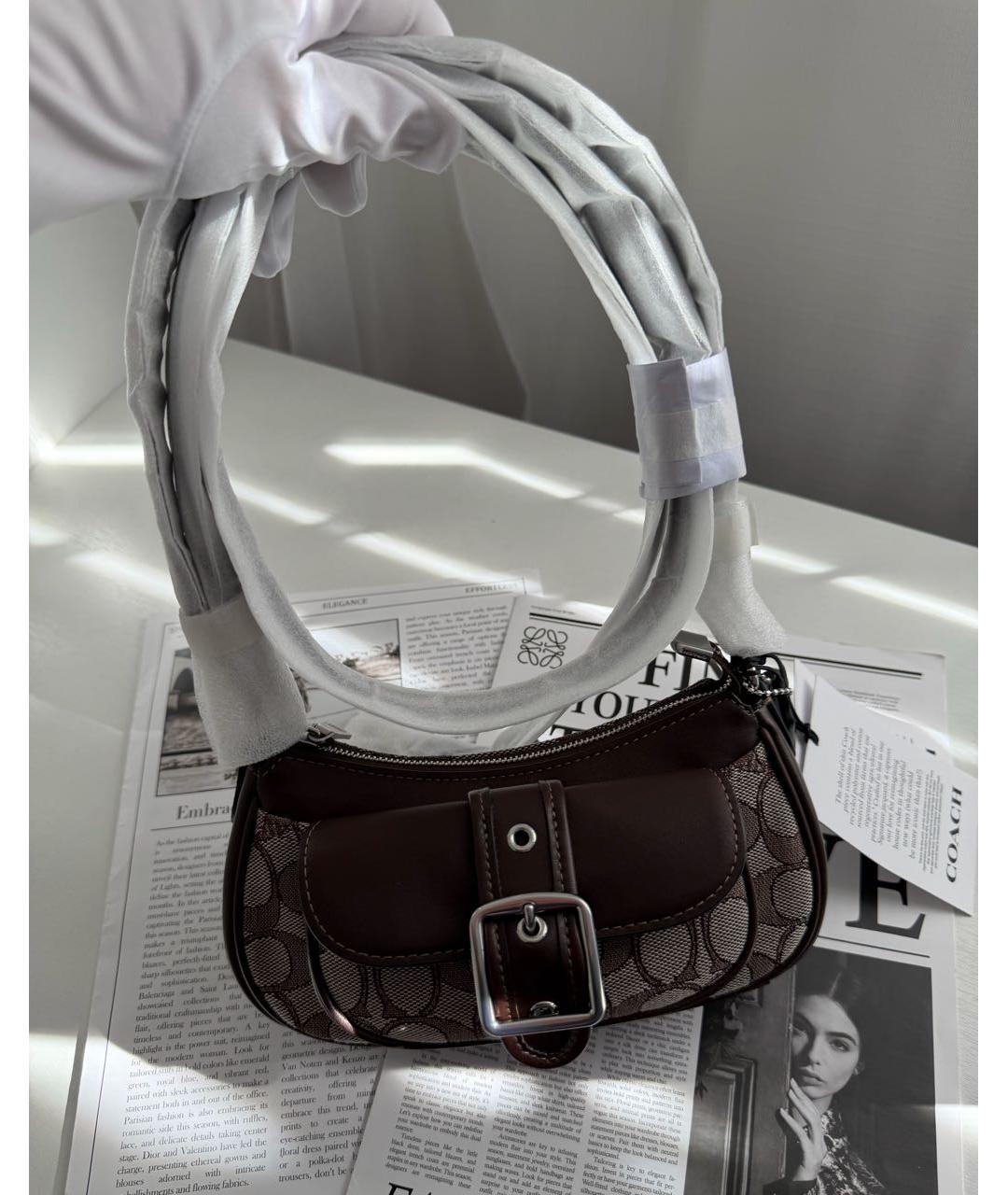 COACH Коричневая сумка через плечо, фото 2