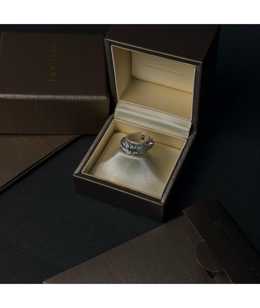 BVLGARI Серебряное кольцо из белого золота, фото 3