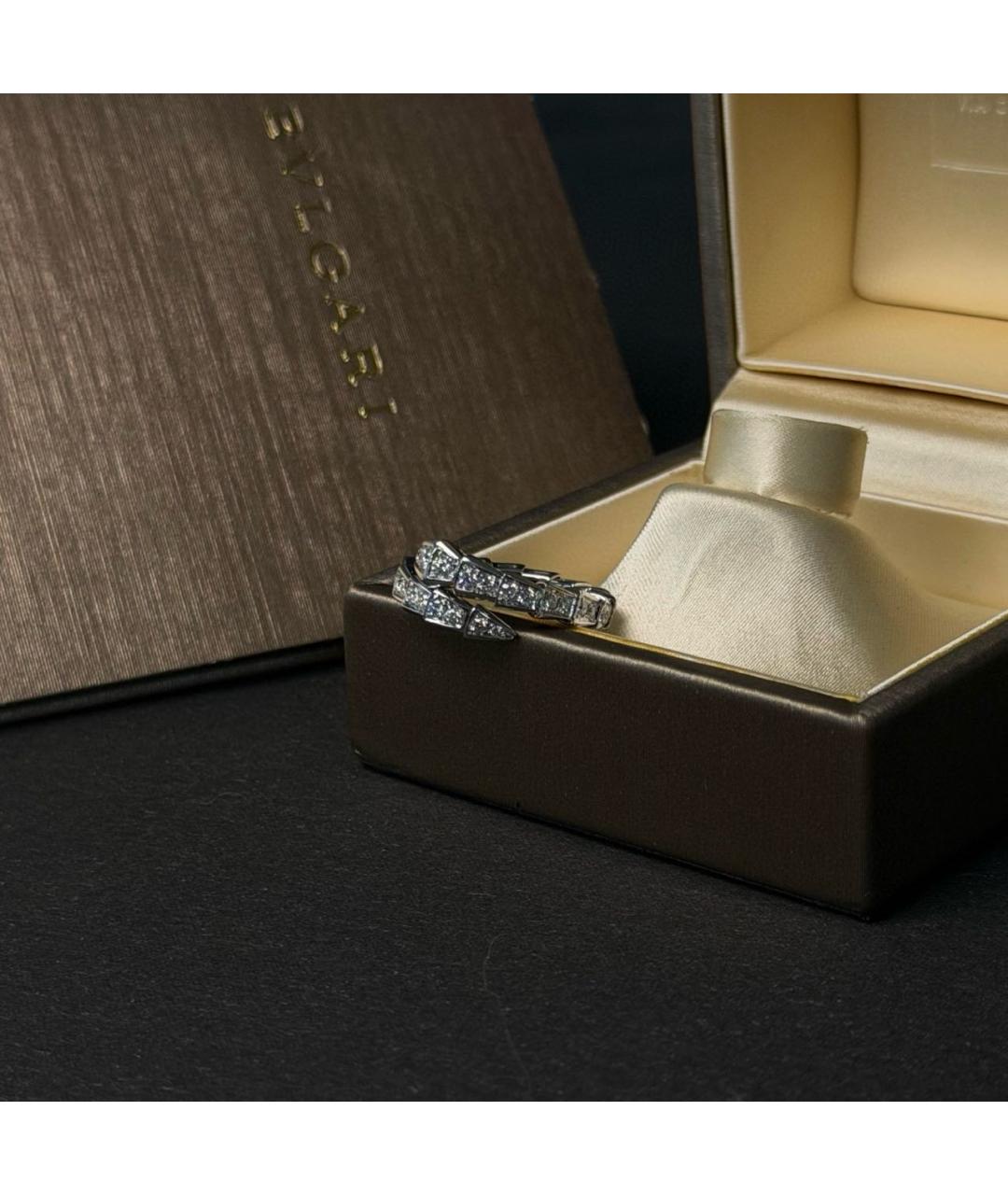 BVLGARI Серебряное кольцо из белого золота, фото 7