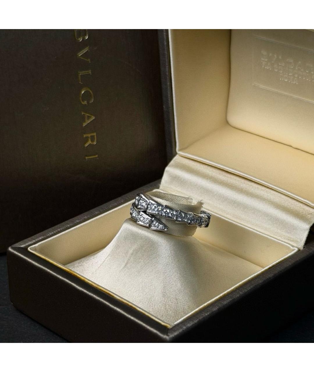 BVLGARI Серебряное кольцо из белого золота, фото 4
