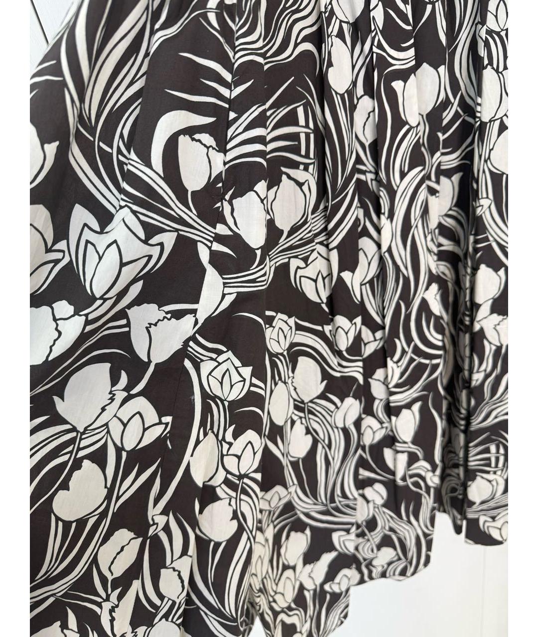 'S MAX MARA Коричневый хлопковый сарафан, фото 6