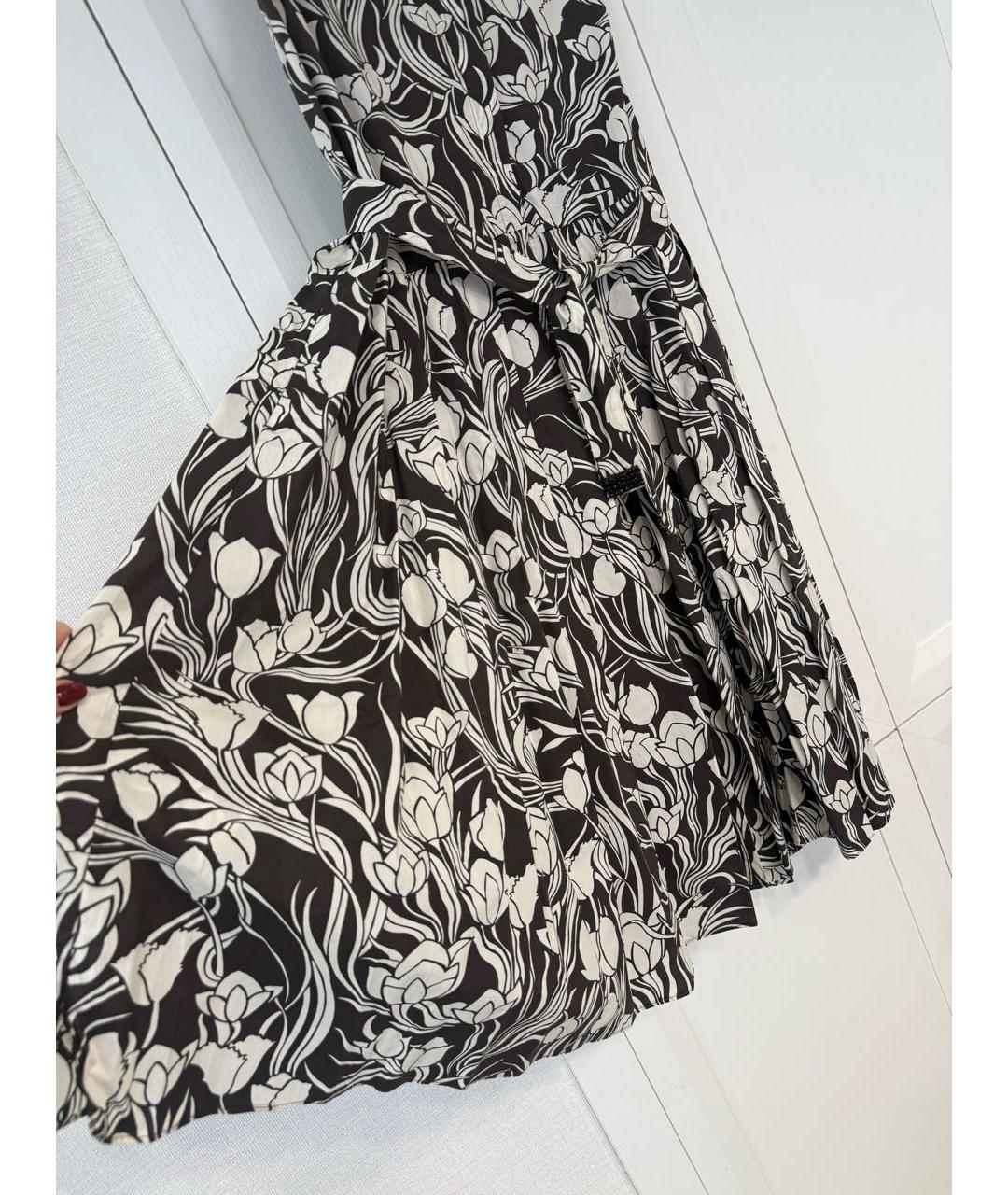 'S MAX MARA Коричневый хлопковый сарафан, фото 3