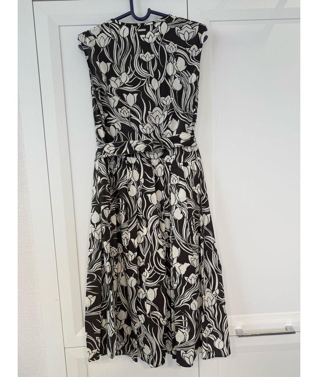 'S MAX MARA Коричневый хлопковый сарафан, фото 2