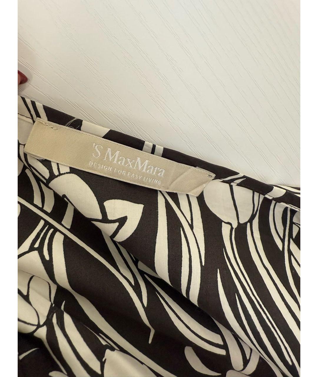 'S MAX MARA Коричневый хлопковый сарафан, фото 7
