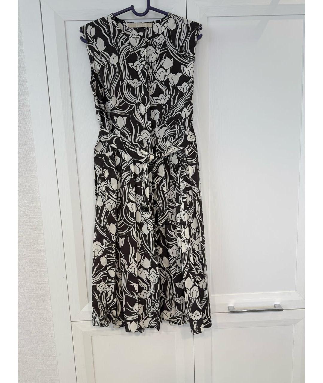 'S MAX MARA Коричневый хлопковый сарафан, фото 9