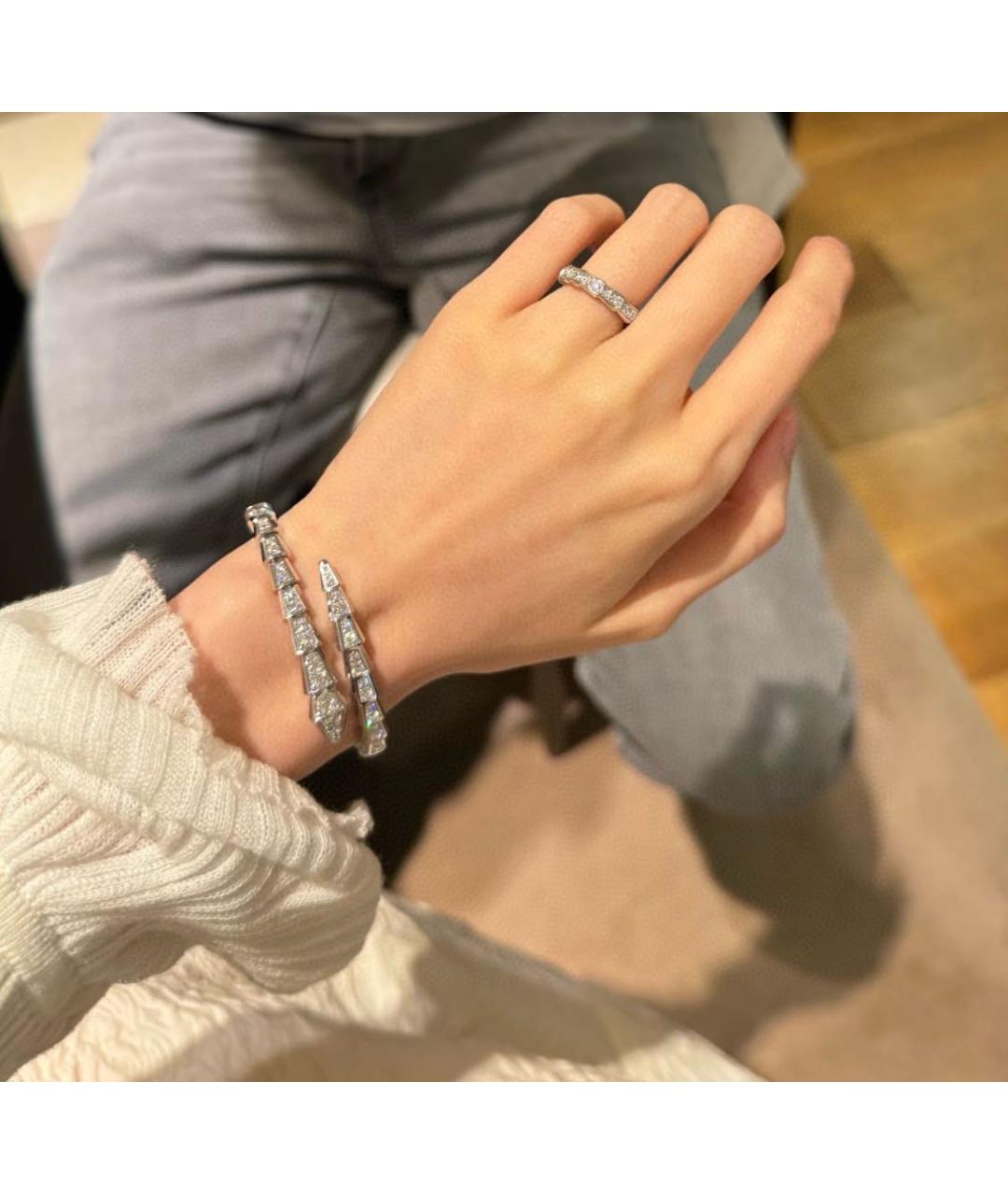 BVLGARI Серебряное кольцо из белого золота, фото 8