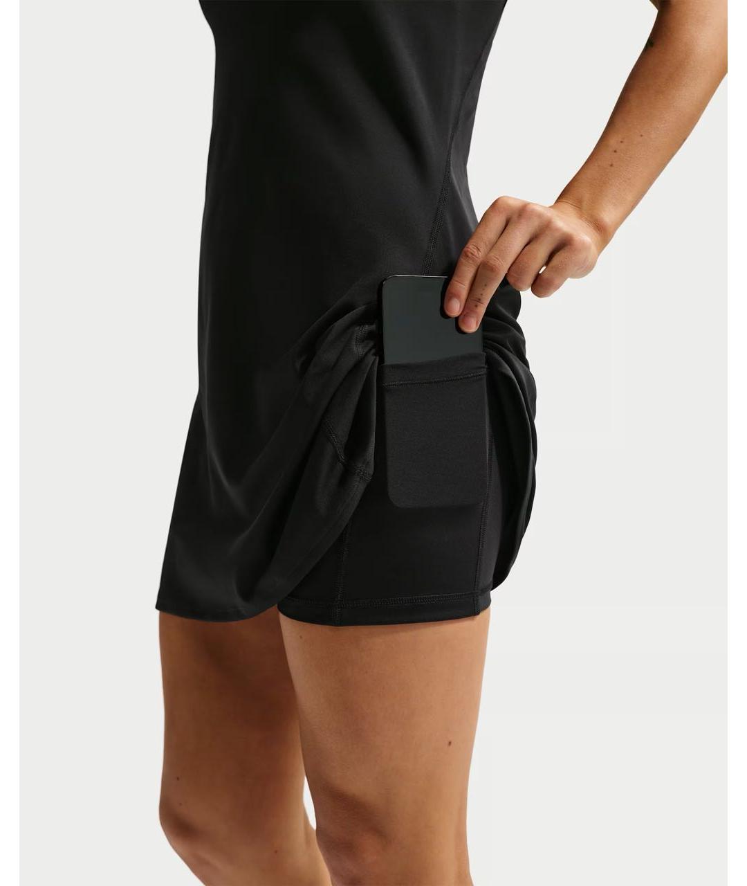 NIKE Черное полиэстеровое платье, фото 6