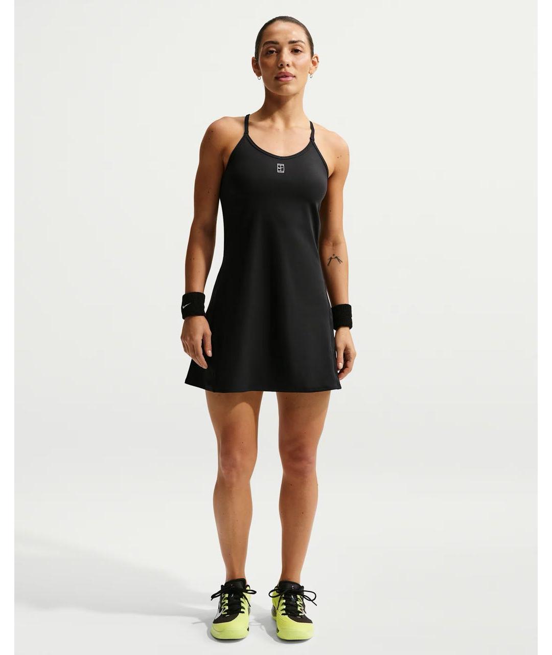 NIKE Черное полиэстеровое платье, фото 4