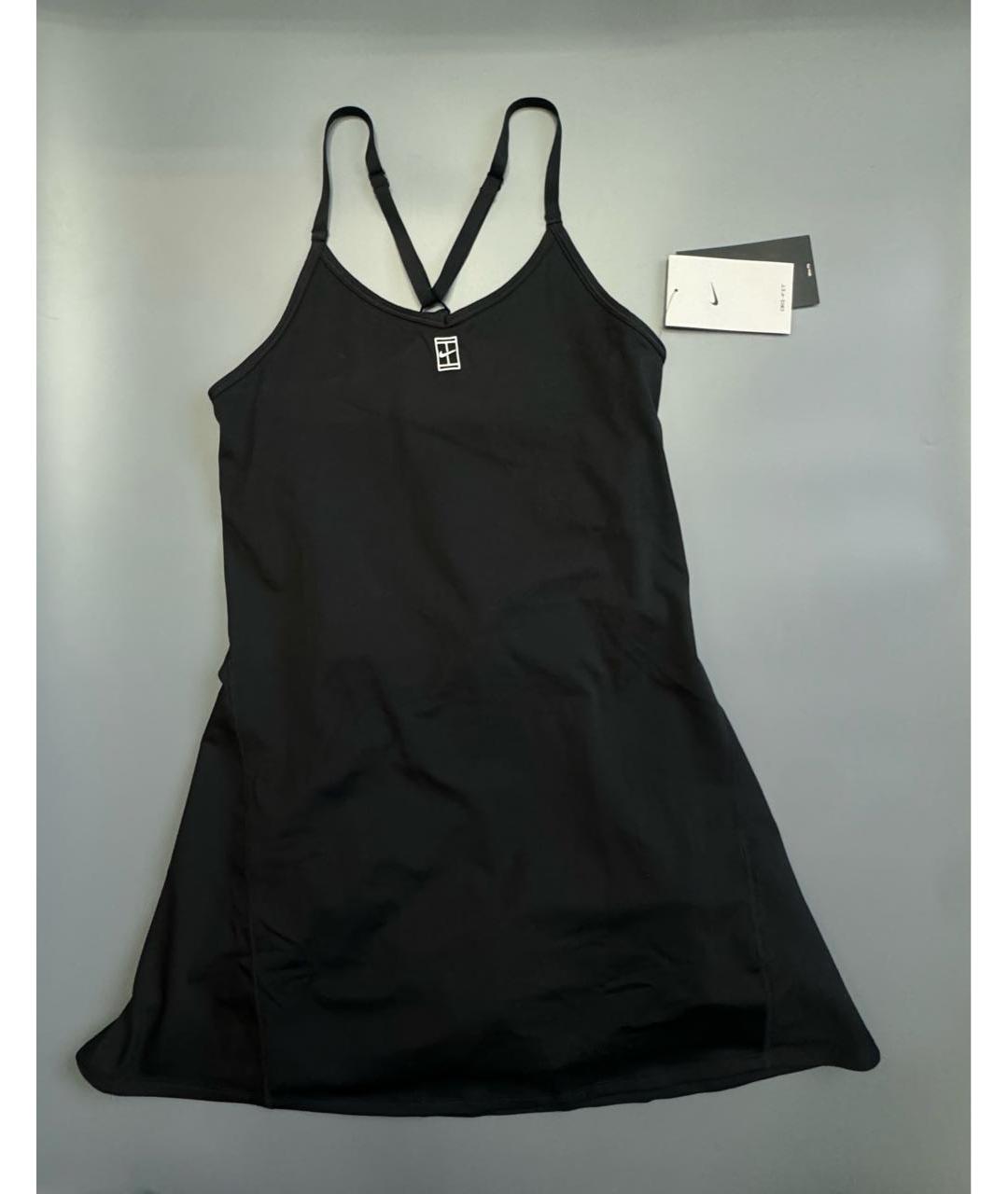 NIKE Черное полиэстеровое платье, фото 7