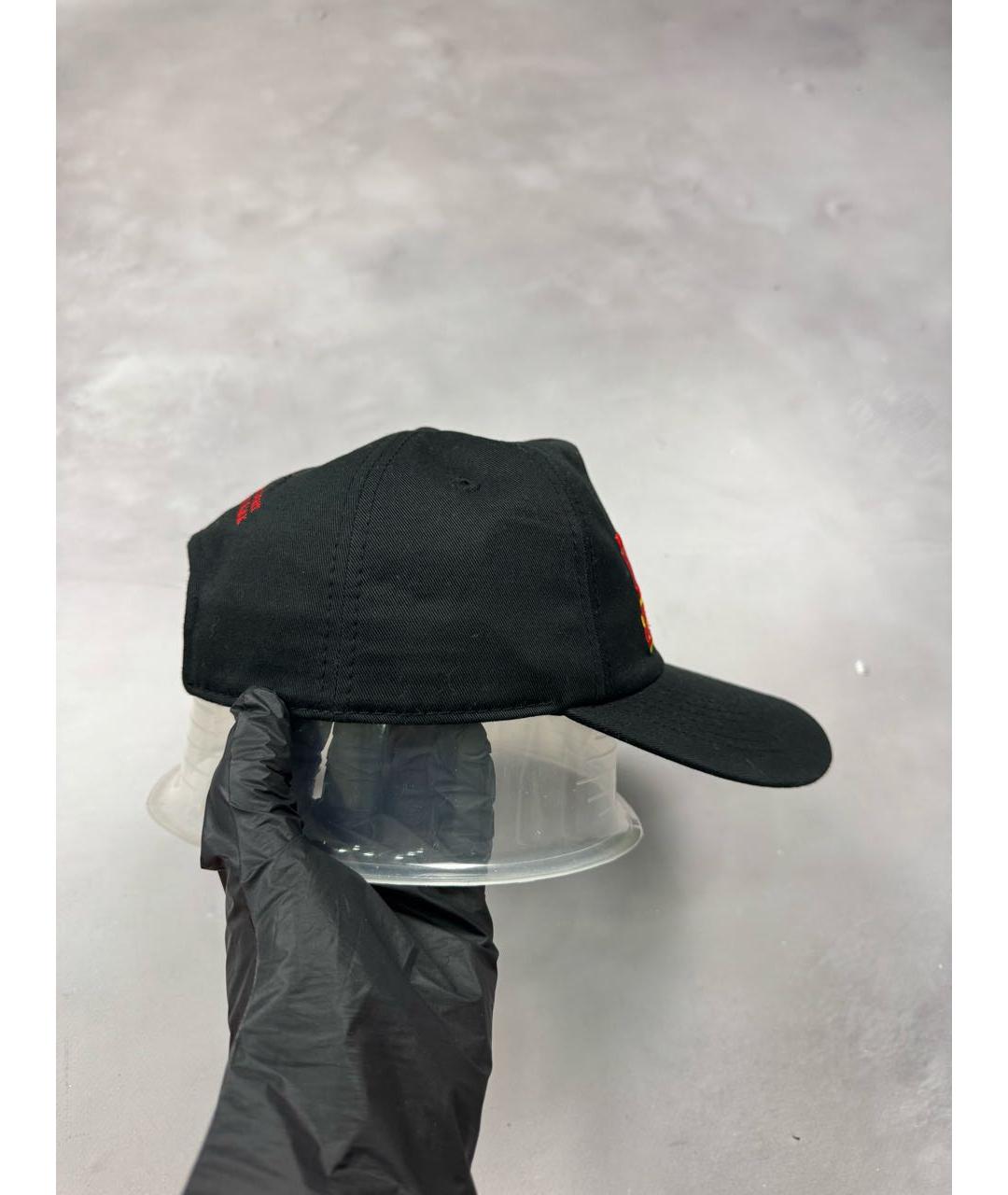 Saint Michael Черная хлопковая кепка/бейсболка, фото 5