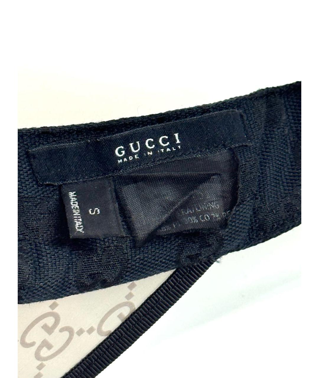 GUCCI Черная кепка, фото 7