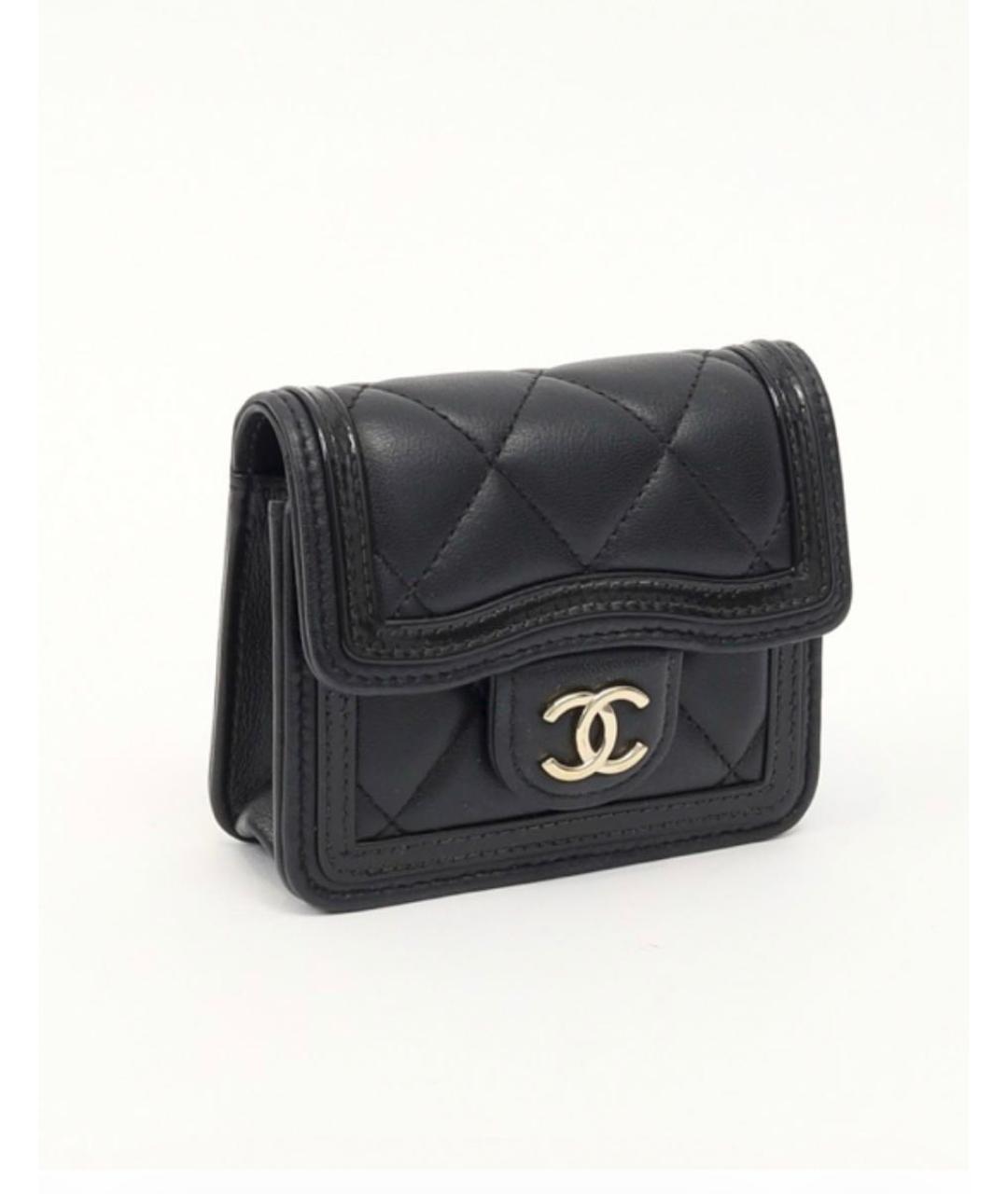 CHANEL Черная кожаная сумка через плечо, фото 2