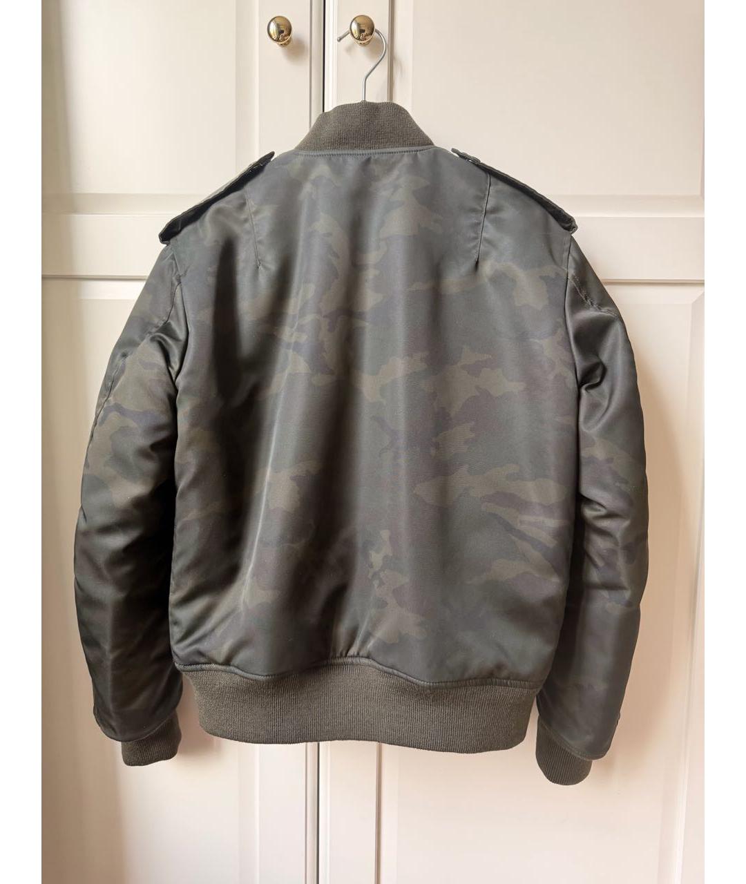 SAINT LAURENT Хаки полиэстеровая куртка, фото 2