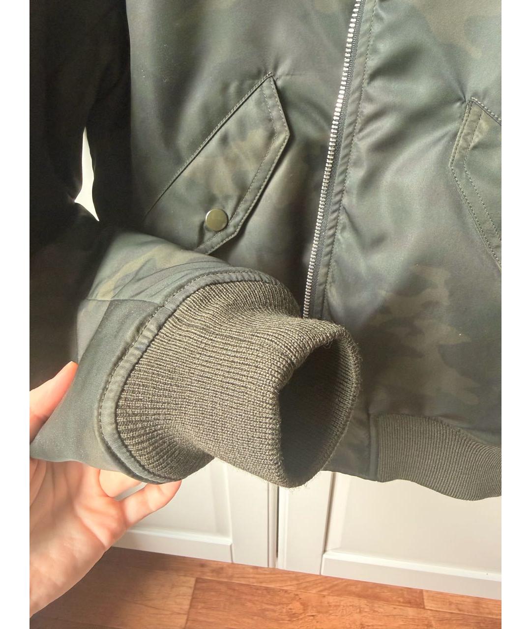 SAINT LAURENT Хаки полиэстеровая куртка, фото 5