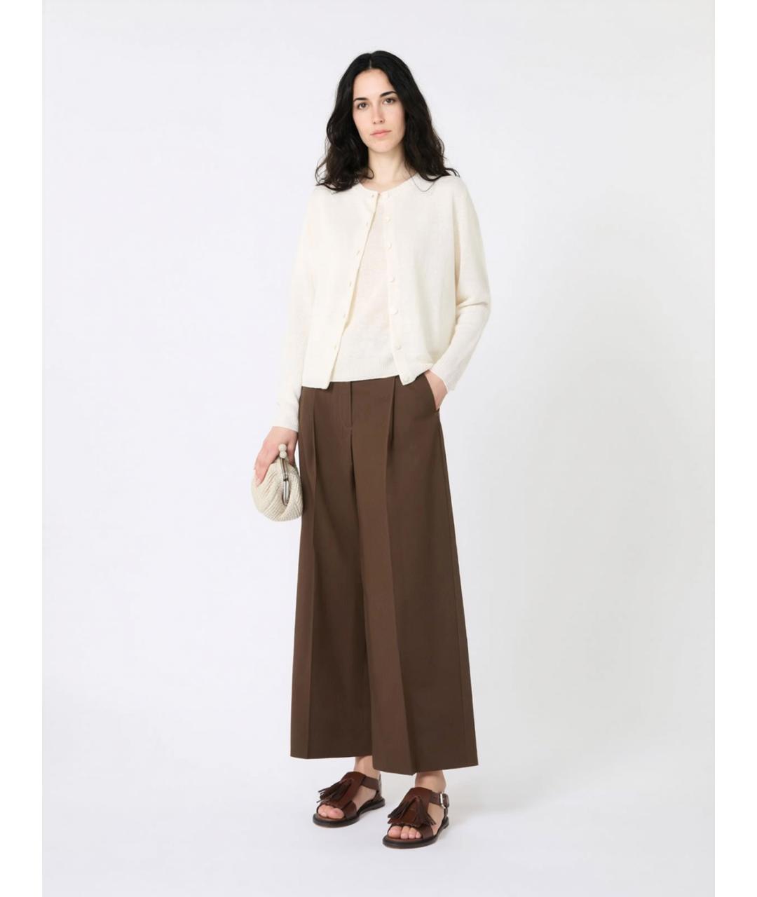 WEEKEND MAX MARA Бежевый льняной кардиган, фото 2