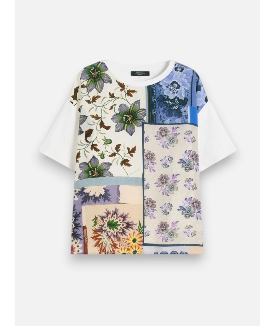 WEEKEND MAX MARA Мульти хлопковая футболка, фото 6