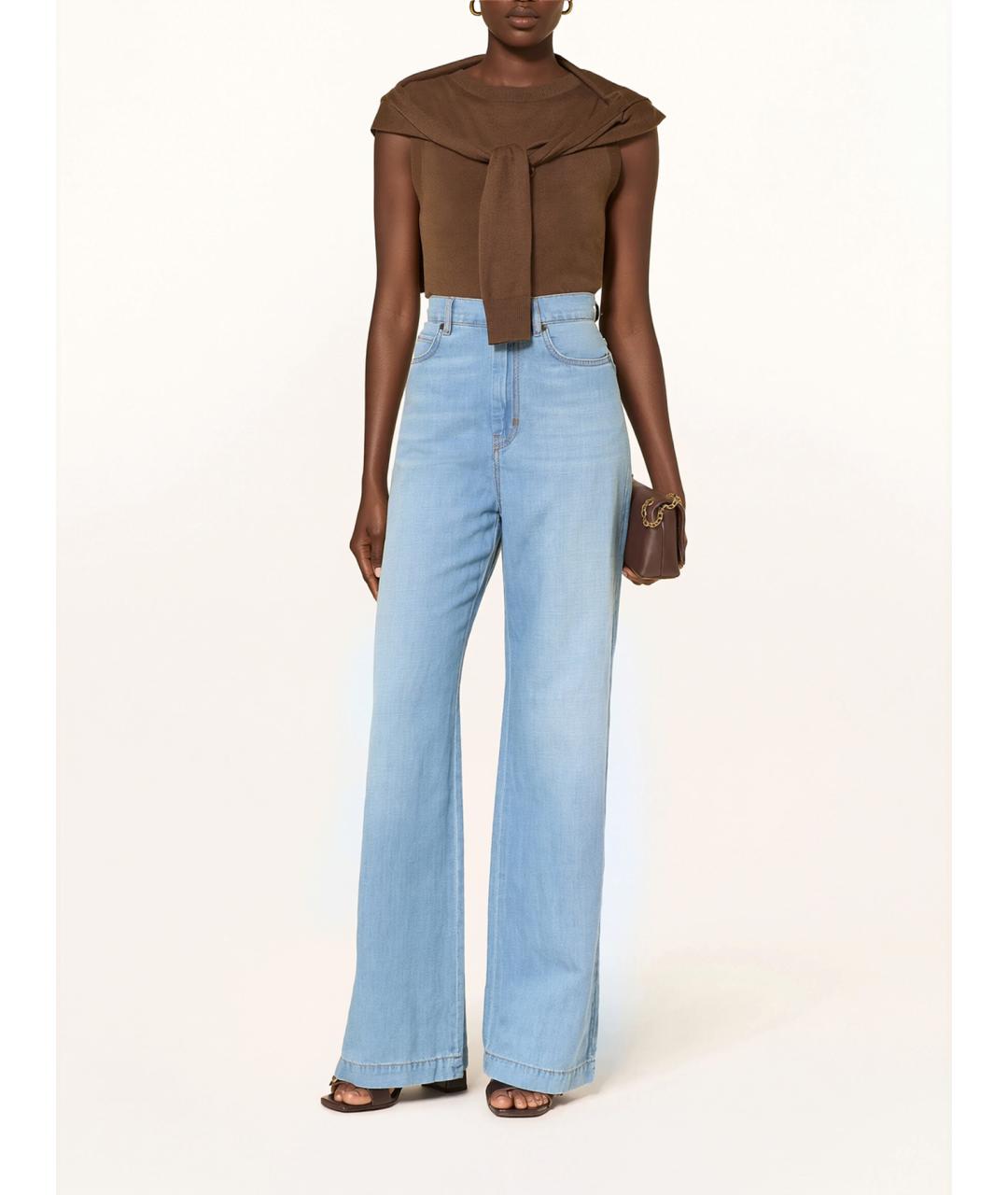 WEEKEND MAX MARA Коричневая шелковая майка, фото 2