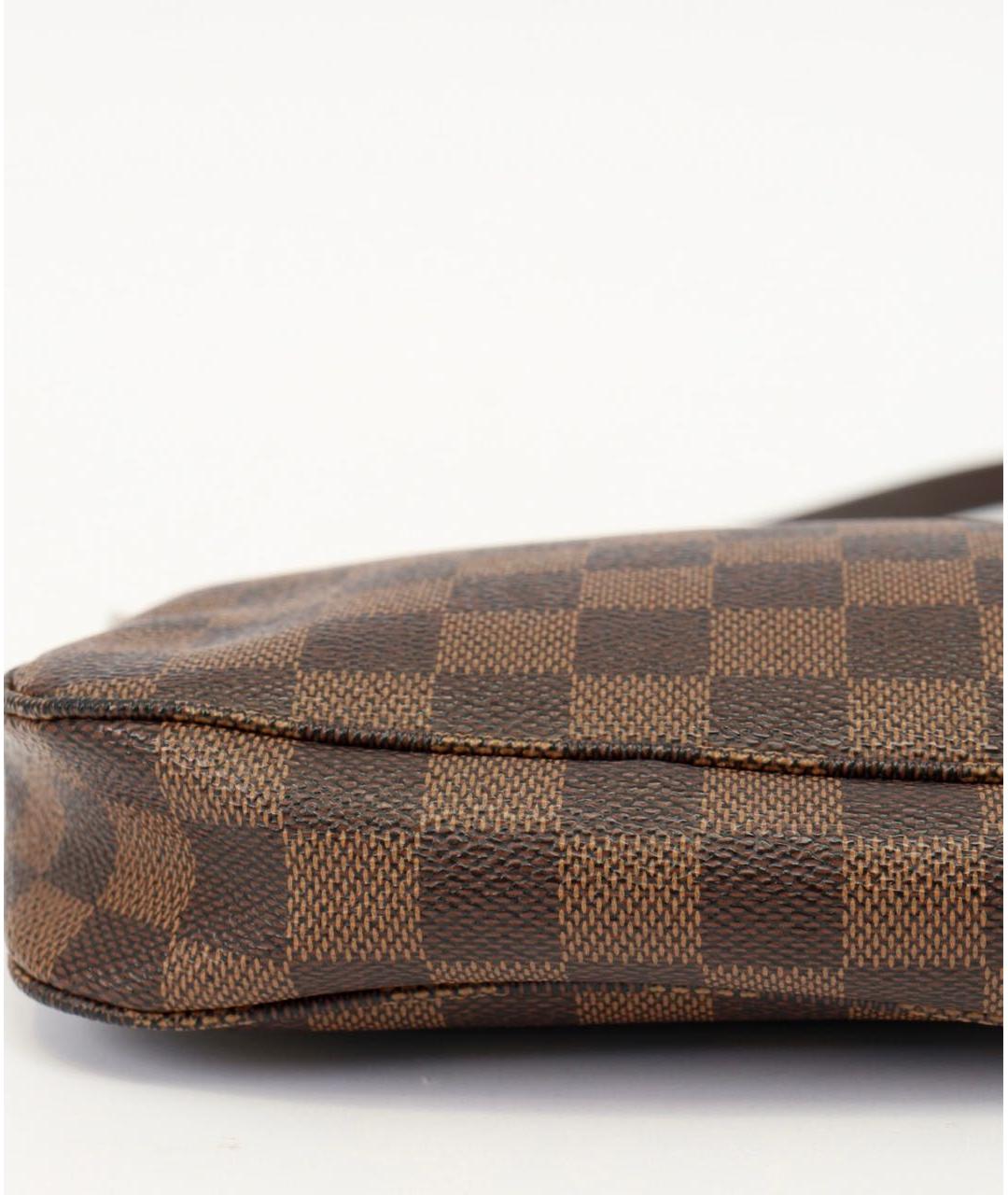 LOUIS VUITTON Коричневая кожаная сумка через плечо, фото 5