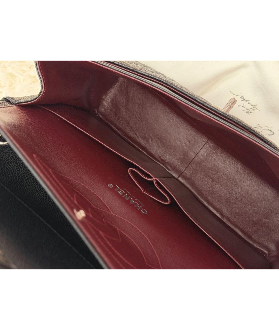 CHANEL Черная кожаная сумка через плечо, фото 8