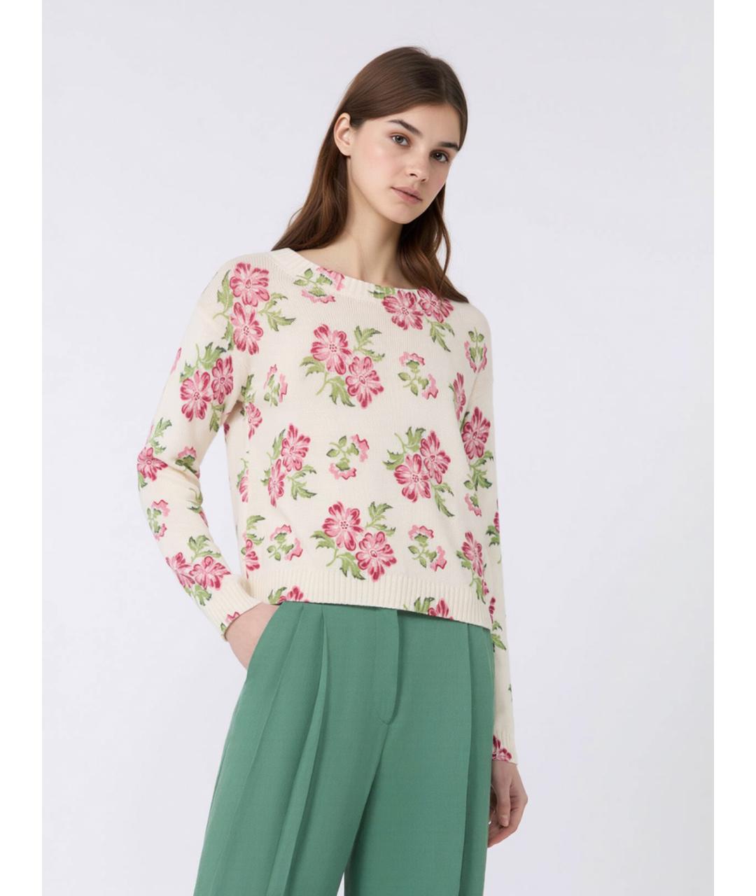 WEEKEND MAX MARA Мульти хлопковый джемпер / свитер, фото 3