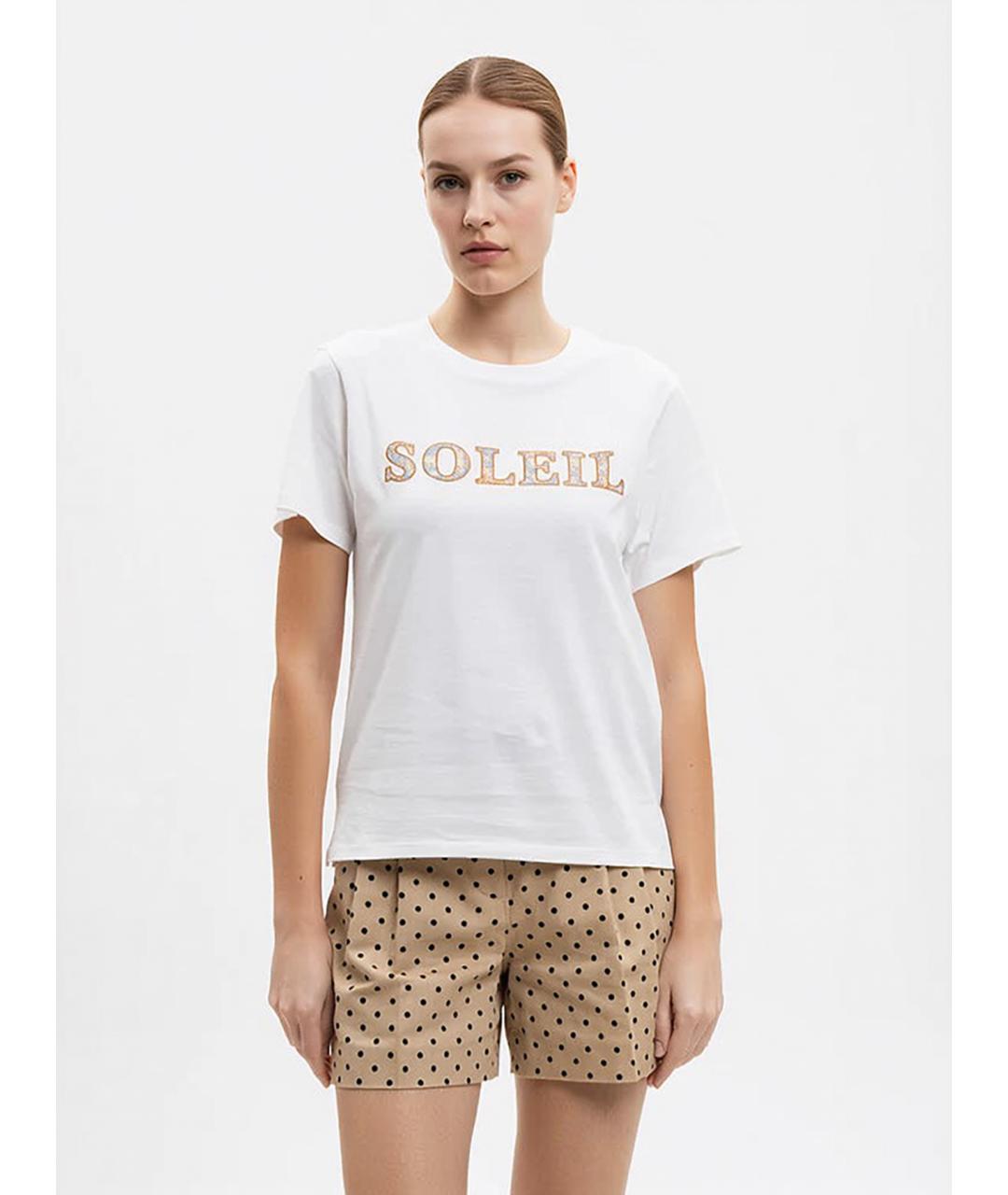 WEEKEND MAX MARA Белая хлопковая футболка, фото 5